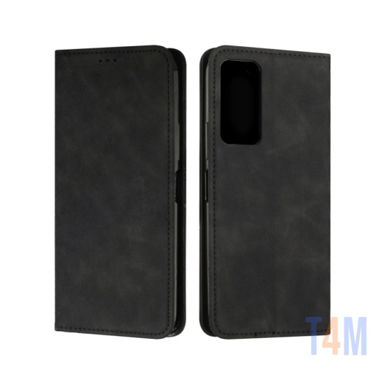 Capa Flip de Couro com Bolso Interno para Xiaomi Mi 12 Preto